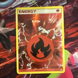 Pokemon Fire Energy Holo Rare 106/110 Holon Phantoms Basic Energy English - Image 1