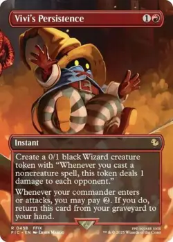 MTG English Vivi's Persistence (Borderless) NM Foil Commander: FINAL FANTASY - Image 1