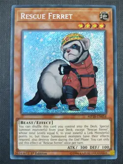 Rescue Ferret MP18 Secret Rare - 1st ed Yugioh Card #386 - Image 1