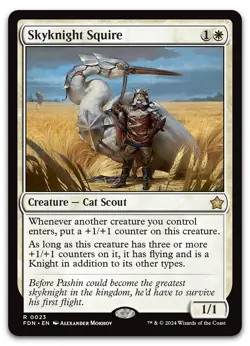 Skyknight Squire #23 (NM) Foundations FDN Magic MTG - Image 1