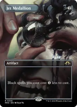MTG English Jet Medallion (Borderless) NM Normal Modern Horizons 3 - Image 1