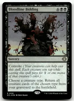 Bloodline Bidding #91 (Foil) (NM) Lorwyn Eclipsed ECL Magic MTG - Image 1