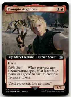 Prompto Argentum (Extended Art) #463 (NM) Final Fantasy FIN Magic MTG - Image 1