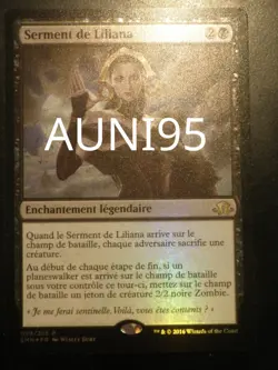 mtg magic oath of Liliana FOIL FRENCH vf fr Serment de Liliana - Image 1