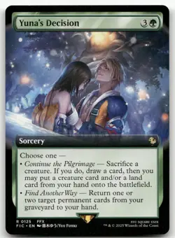 Yuna's Decision (Extended Art) #125 (NM) Final Fantasy FIC Magic MTG - Image 1