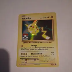 Pikachu XY202 - Holo League Stamp Black Star Promo - Pokemon LP/NM - Image 1