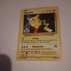 Pikachu XY202 - Holo League Stamp Black Star Promo - Pokemon LP/NM - Image 2