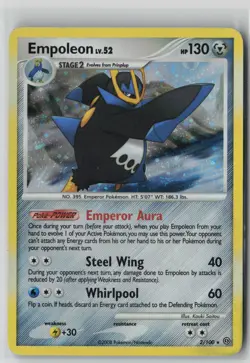 Empoleon 2/100 Holo Rare Stormfront Pokemon MP - Image 1