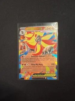 Mega Pyroar ex 015/086 Double Rare Pokemon Chaos Rising ME04 NM - Image 1