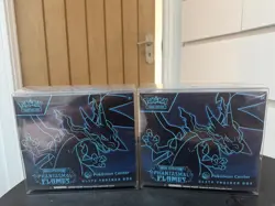 Phantasmal Flames Pokemon Center ETB Sealed x 2 w/ Highly Quality Cases - Image 1