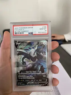 Pokemon 2022 Lugia V 186/195 Alt Art Silver Tempest GEM MINT PSA 10 - Image 4