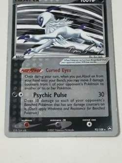 Absol EX 92/108 Pokemon Card - Lightly Used, Great Condition! - Image 3