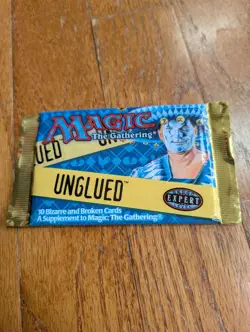 Magic: The Gathering - UNGLUED Single Booster Pack [10] Cards SEALED. - Image 1