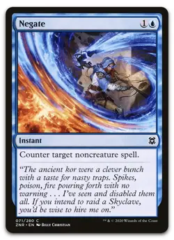 Negate #71 (NM) Zendikar Rising ZNR Magic MTG - Image 1