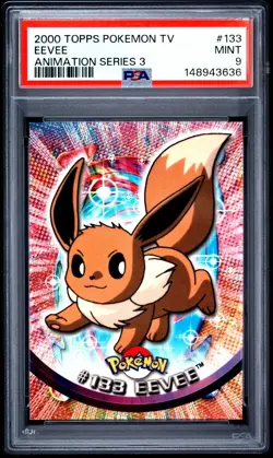 2000 Topps Pokemon Eeveelutions PSA 9 SEQUENTIAL Eevee Vaporeon Jolteon Flareon - Image 1