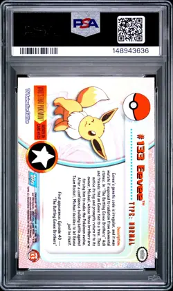 2000 Topps Pokemon Eeveelutions PSA 9 SEQUENTIAL Eevee Vaporeon Jolteon Flareon - Image 2