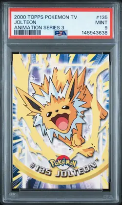 2000 Topps Pokemon Eeveelutions PSA 9 SEQUENTIAL Eevee Vaporeon Jolteon Flareon - Image 5