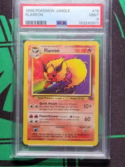 Pokemon TCG Flareon 19/64 Jungle Rare PSA 9 - Image 3