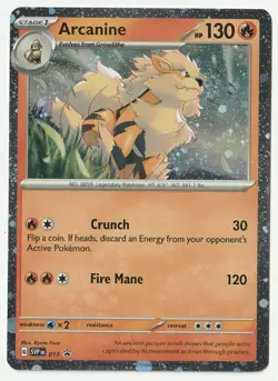 POKEMON Arcanine SVP011 SVP Black Star COSMOS HOLO RARE PROMO - Image 1