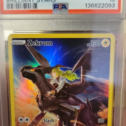 Pokemon Zekrom Alt Art Holo Ultra Rare Brilliant Stars TG05/TG30 PSA 10 - Image 1