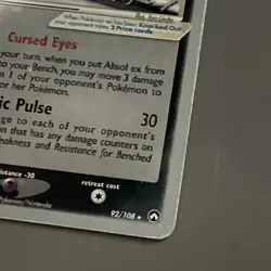 Pokemon TCG Absol ex World Championship Series 2007 Promos Singles 92/108 - Image 5