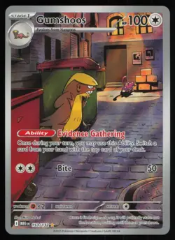 2025 MEGA EVOLUTION SERIES - MEGA EVOLUTION GUMSHOOS - ILLUSTRATION RARE #153 - Image 1