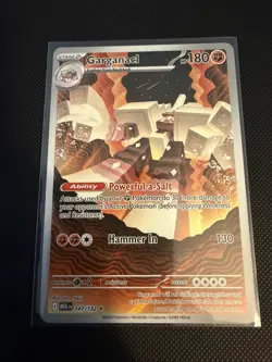 Pokemon TCG Mega Evolution Garganacl 147/132 Illustration Rare - Image 1