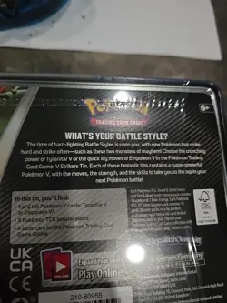 Pokemon TCG Empoleon V Strikers Factory New Sealed 5-Pack Tin - Image 4