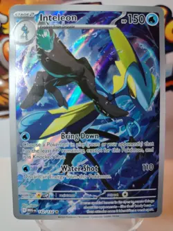 Pokemon TCG Inteleon Holo Illustration Rare ME01: Mega Evolution 142/132 NM - Image 1