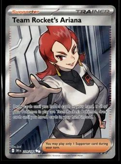 Team Rocket's Ariana 224/182 Ultra Rare Destined Rivals Pokemon NM/M - Image 1