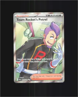 Team Rocket's Petrel 226/182 Ultra Rare Destined Rivals Pokemon Near Mint - Image 1