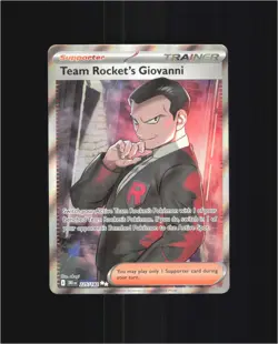 Team Rocket's Giovanni 225/182 Ultra Rare Destined Rivals Pokemon Near Mint - Image 1