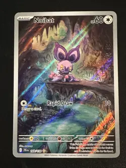 Noobat 169/159 Pokemon Journey Together Illustration Rare Full Art Holo NM - Image 1
