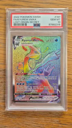 Pokemon - PSA 10 - Kyurem VMAX - 197 - Sword & Shield - Lost Origin - Secret - Image 1
