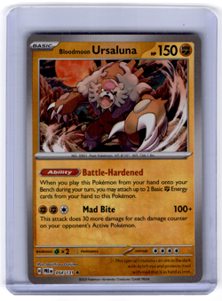 Pokemon TCG Bloodmoon Ursaluna 054/131 Prismatic Evolutions Master Ball - Image 1