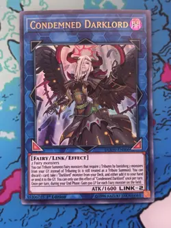 Konami Yu-Gi-Oh! Condemned Darklord Ultra Rare Holo 1st Edition DUOV-EN006 - Image 1