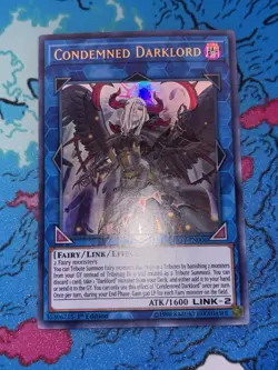 Konami Yu-Gi-Oh! Condemned Darklord Ultra Rare Holo 1st Edition DUOV-EN006 - Image 3