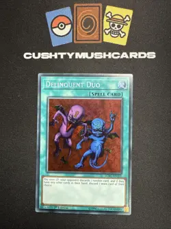 YUGIOH DELINQUENT DUO SECRET RARE LCKC-EN101 1ST EDITION - Image 1