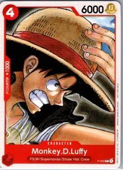 Monkey.D.Luffy (One Piece Film Red) P-022 English - One Piece Card - NM - Image 1