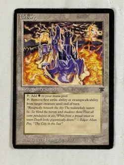 MTG Urborg Legends 1994 Rare Land Vintage Magic Card PL Old School - Image 1