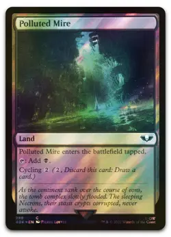 Polluted Mire (Surge Foil) #288 (NM) Warhammer 40,000 40K Magic MTG - Image 1