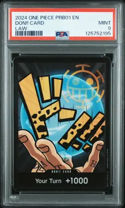 2024 ONE PIECE PRB01-PREM BOOSTER -ONE PIECE CARD THE BEST- DON!! CARD PSA 9 - Image 1