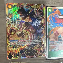 One Piece tcg 6 Card Lot Foil Alt Arts Cards Nami Sabo SEC Bonney Portgas Luffy - Image 2