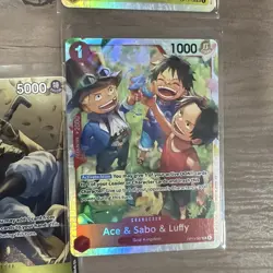 One Piece tcg 6 Card Lot Foil Alt Arts Cards Nami Sabo SEC Bonney Portgas Luffy - Image 5