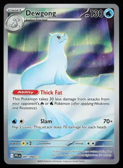 Dewgong 097/094 Holo Illustration Rare Phantasmal Flames Pokemon Card - Image 1