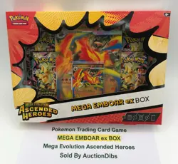 Pokemon Trading Card Game MEGA EMBOAR ex BOX Mega Evolution Ascended Heroes - Image 1