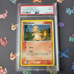 PSA 9 Mint - Charmander 113/112 2004 Fire Red Leaf Green Holo SWIRL Pokemon Card - Image 3