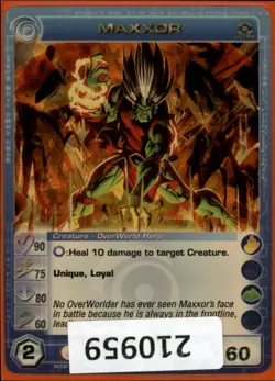 (210959) MAXXOR 90/75/80/60/60 (2 Max Stats) Ultra Rare Foil Chaotic Card - Image 1