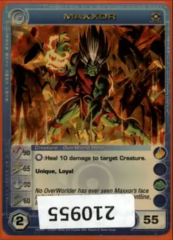 (210955) MAXXOR 90/65/90/60/55 (2 Max Stats) Ultra Rare Foil Chaotic Card - Image 1