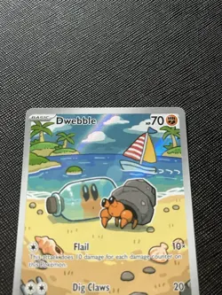 Pokemon TCG Dwebbble Illustration Rare Card 129/086 Black Bolt Series NM - Image 3